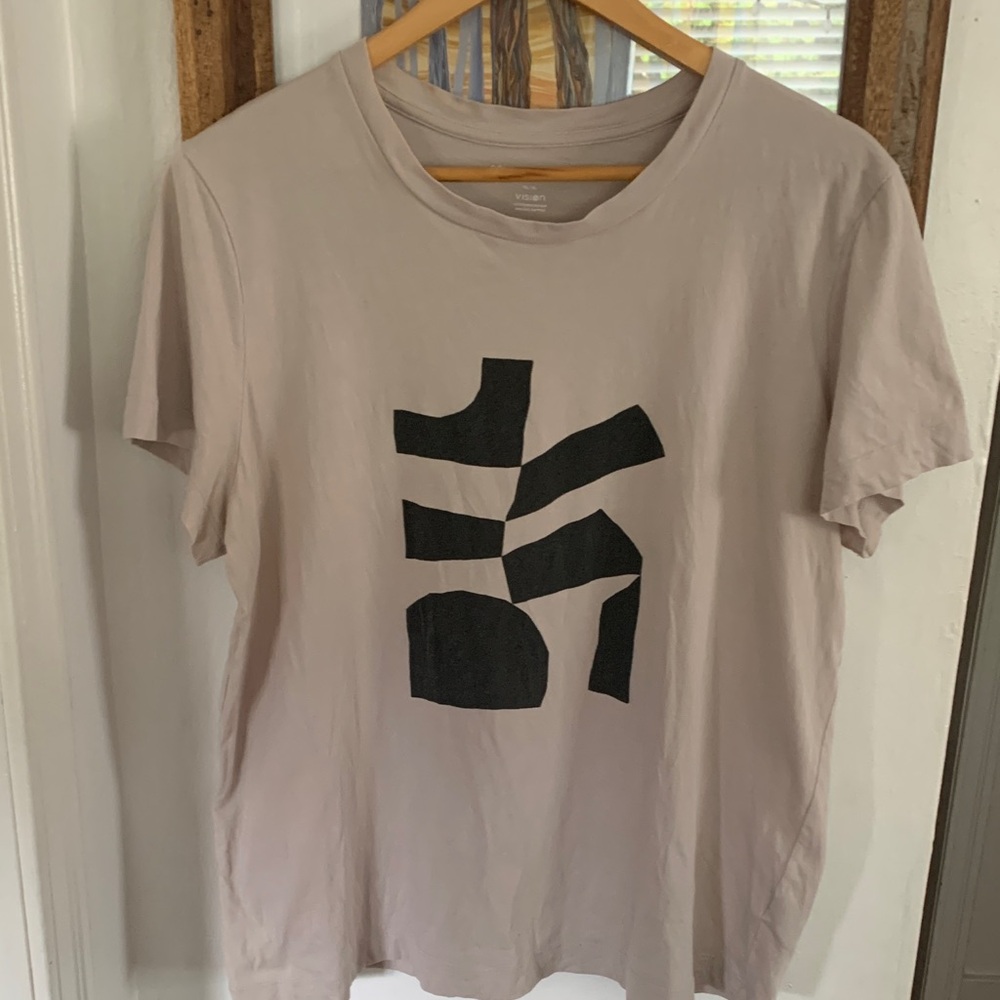 Women’s Taupe Graphic Crew Neck T-Shirt